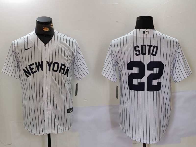 Men's New York Yankees #22 Juan Soto White Cool Base Stitched Baseball Jersey,We sell and wholesale Men's New York Yankees #22 Juan Soto White Cool Base Stitched Baseball Jersey on line form chian!